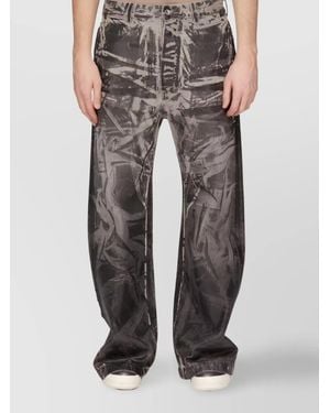 Rick Owens Denim Wide-Leg Trousers - Multicolour
