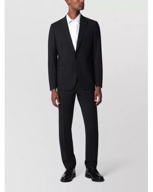 Lardini Wool Blend Single Breasted Suit - Black