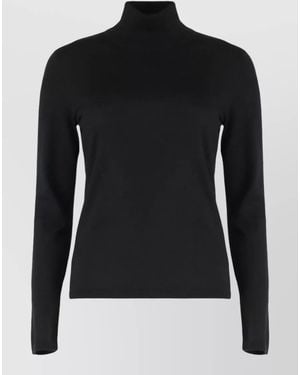 Max Mara Cashmere Meana High Collar Dolce Vita - Black