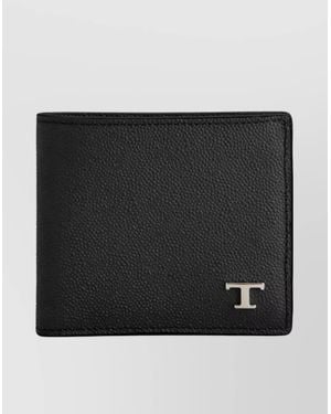 Tod's Leather Bi-Fold Wallet - Black