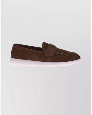 Prada Suede Loafers - Brown