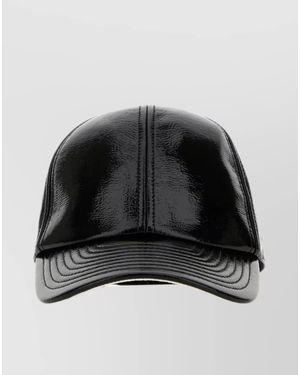 Courreges Vinyl Baseball Cap - Black