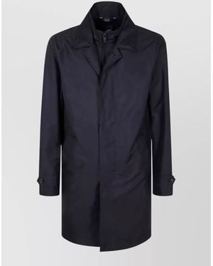 Fay Long Sleeve Single Breasted Button Cuff Jacket - Blue