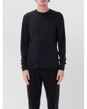 Tom Ford Long-Sleeve Regular-Fit T-Shirt - Blue