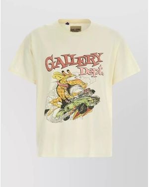 GALLERY DEPT. Rally Logo Crew Neck Short Sleeves T-Shirt - White