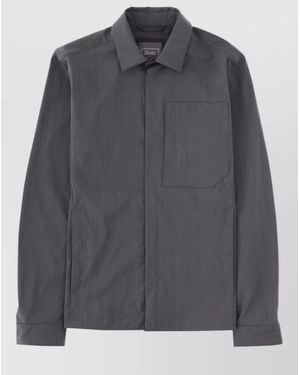 Herno Collared Jacket Long Sleeves Front Pocket - Grey