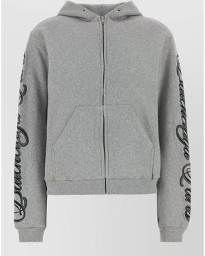 Balenciaga Cotton Hoodie - Grey