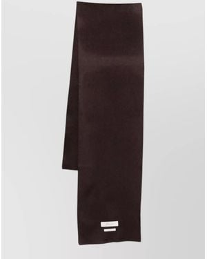 Jacquemus Rectangular Scarf Soft Texture Design - Brown