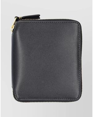 Comme des Garçons Leather Zip Around Wallet - Grey