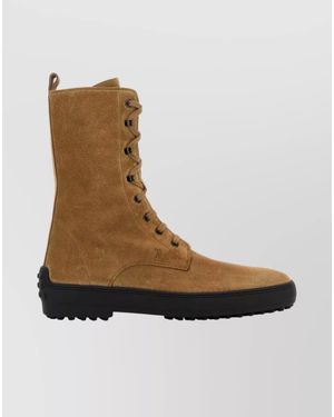Tod's Suede Ankle Boots - Brown