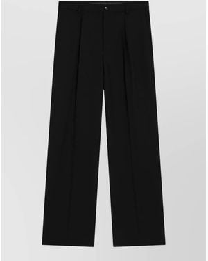 Dries Van Noten Wide-Leg Pants - Black