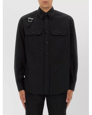McQueen Poplin Shirt - Black