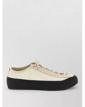 Stone Island Leather Low-Top Trainers - White