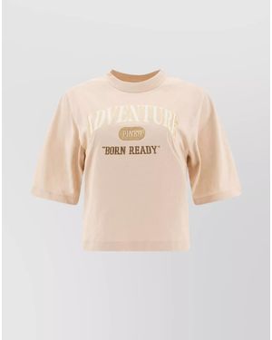 Pinko Cotton T-Shirt - Natural