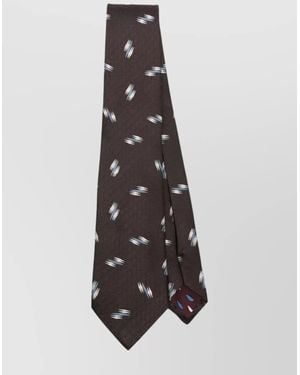 Paul Smith Retro Patterned Tie For - White