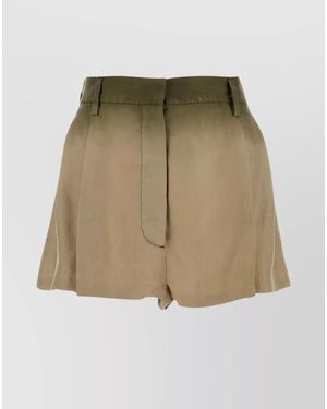 Prada Silk Shorts - Green