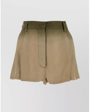 Prada Silk Shorts - Green