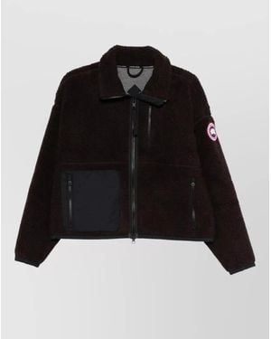 Canada Goose Simcoe Zip Up Fleece Jacket - Black