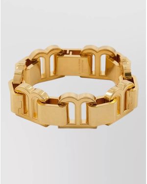 Balenciaga Hourglass Chain Bracelet Signature Logo Design - Metallic