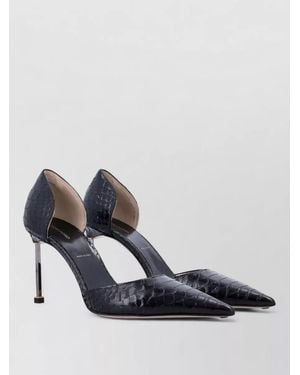 Tom Ford Dorsay Pump Pointed Toe Stiletto Textured - Blue