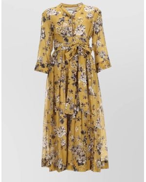 Max Mara Ramie Maxi Dress - Metallic