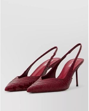 Paris Texas Leather Slingback Mules - Pink