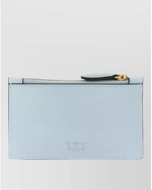 Pinko Zip Wallet Cardholder Logo Detail - Blue