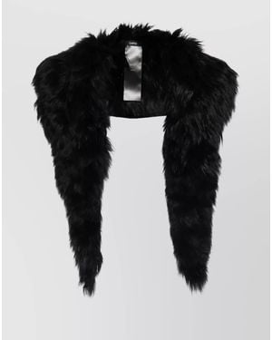 SAPIO Alpaca Fur Scarf - Black