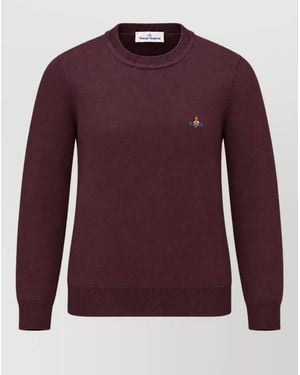 Vivienne Westwood Wool Round Neck Jumper - Purple
