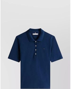 Tommy Hilfiger 1985 Reg Pique Polo - Blue