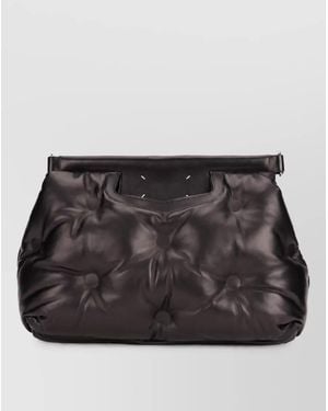 Maison Margiela Glam Slam Leather Shoulder Bag - Black