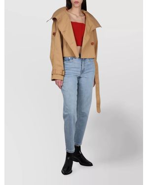 Acne Studios Long Sleeve Square Neck Blouse - Blue
