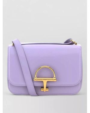 Gucci Leather Crossbody Bag - Purple