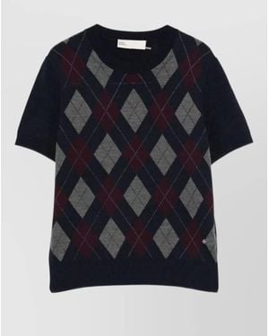 Tory Burch Crewneck T-Shirt - Blue