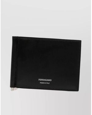 Ferragamo Clip Money Bi-Fold Wallet - Black