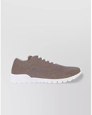 スニーカー Kiton Brown Suede Slip-On Sneakers Kiton Plain Sneakers Dark Brown Suede at CareOfCarl.com