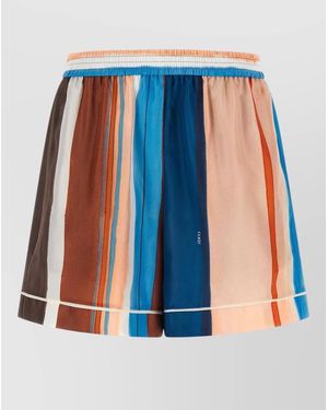 Fendi 'Venetian Stripes' Shorts - Blue