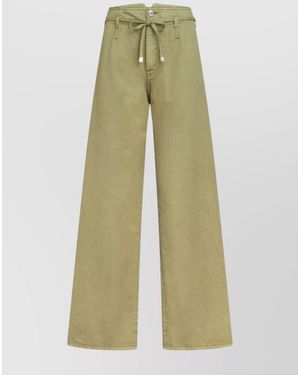 Etro Denim Wide-Leg Trousers - Green