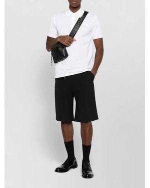 Givenchy Logo Cotton Polo Shirt Short Sleeves - White