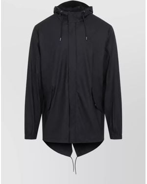 Rains Waterproof Fishtail Raincoat - Blue