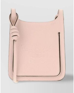 MCM Mini Leather Hobo Bag - Pink
