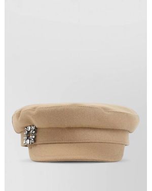 Roger Vivier Wool Sailor Hat - Natural