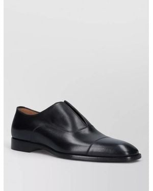 Christian Louboutin Oxford Lace Up Shoes Cap Toe Leather - Black