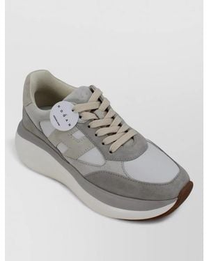 Hogan H696 Sneaker Chunky Runner Platform Sole - Gray