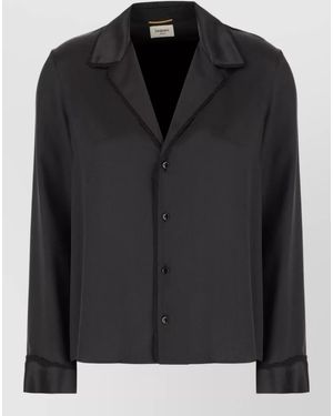 Saint Laurent Silk Shirt - Black