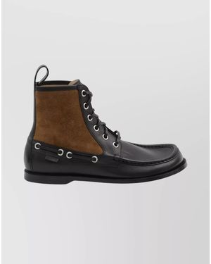 Loewe Calfskin Leather Ankle Boots - Multicolor