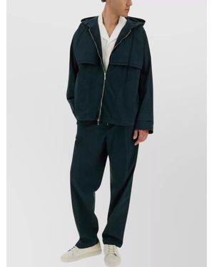 Helmut Lang Cotton Cargo Trousers - Blue