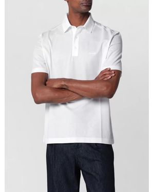 ZEGNA Shirt Polo Collar Short Sleeves - White
