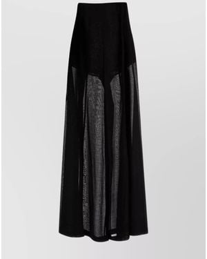 Philosophy Virgin Wool Wide-Leg Trousers - Black