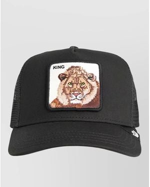 Goorin Bros King Mesh Trucker Cap Curved Brim - Black
